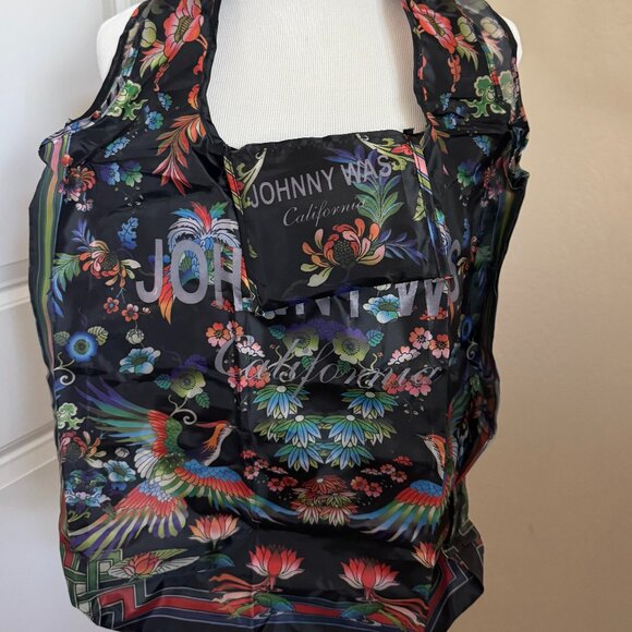 Johnny Was Nylon Foldable Shopping Bag | New - Picture 1 of 4